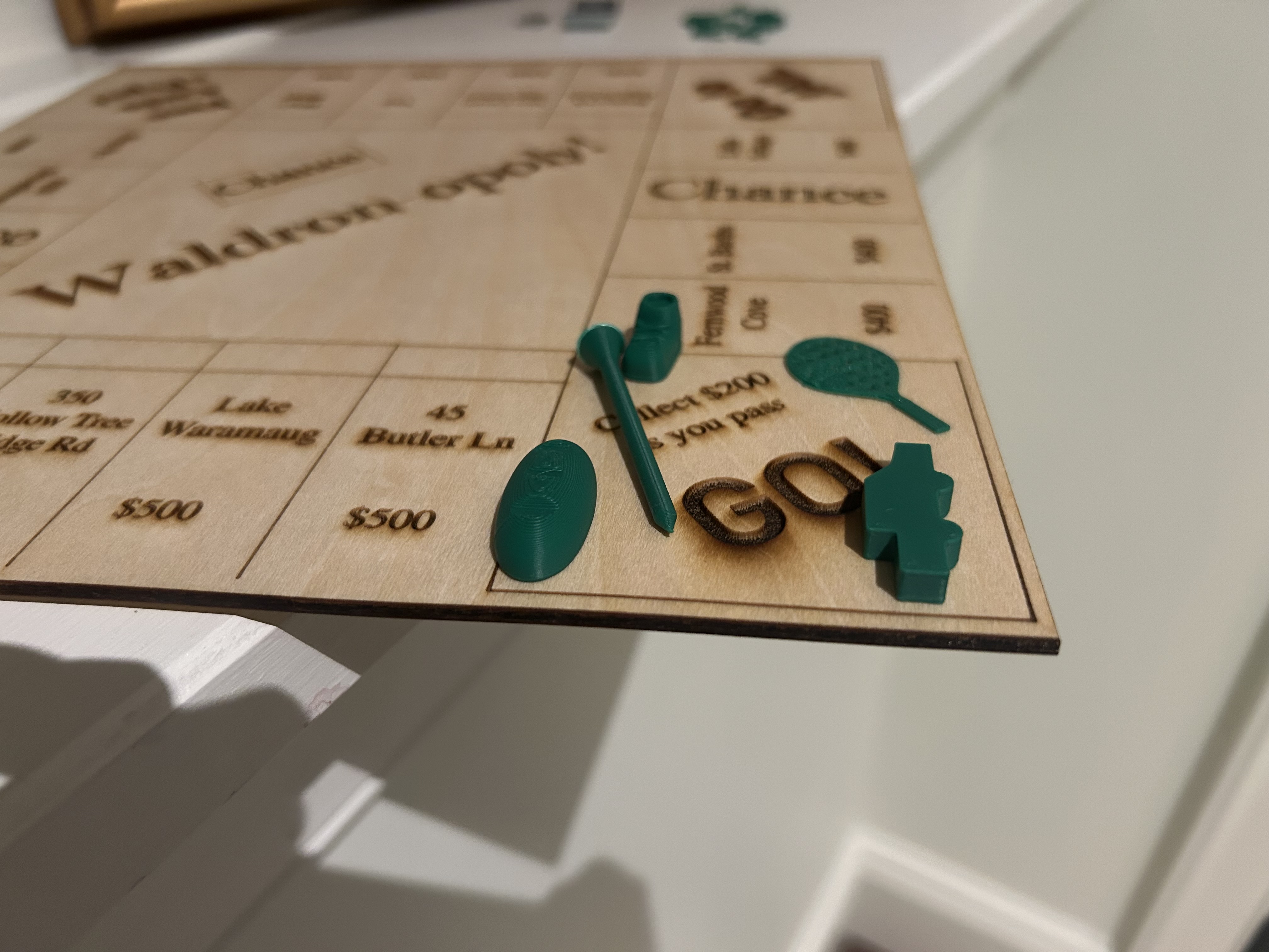 Printed game pieces